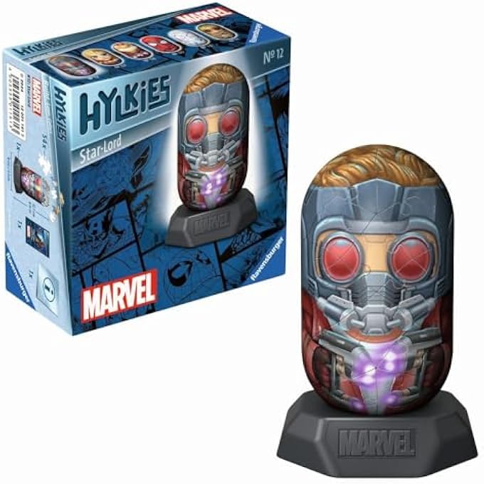 HYLKIES STAR‑LORD 3D PUZZLE  54‑PIECE COSMIC CAPSULE MODEL, APPROX. 12 CM TALL WITH DISPLAY STAND, NUMBERED SNAP‑TOGETHER PLASTIC ASSEMBLY, NO GLUE | 12001161‑3 - Image 2